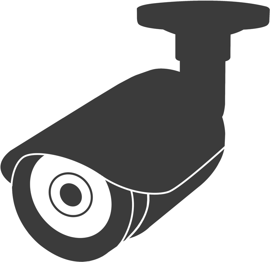 Download Bullet Security Cameras - Security Camera Lens Cartoon PNG Image  with No Background 