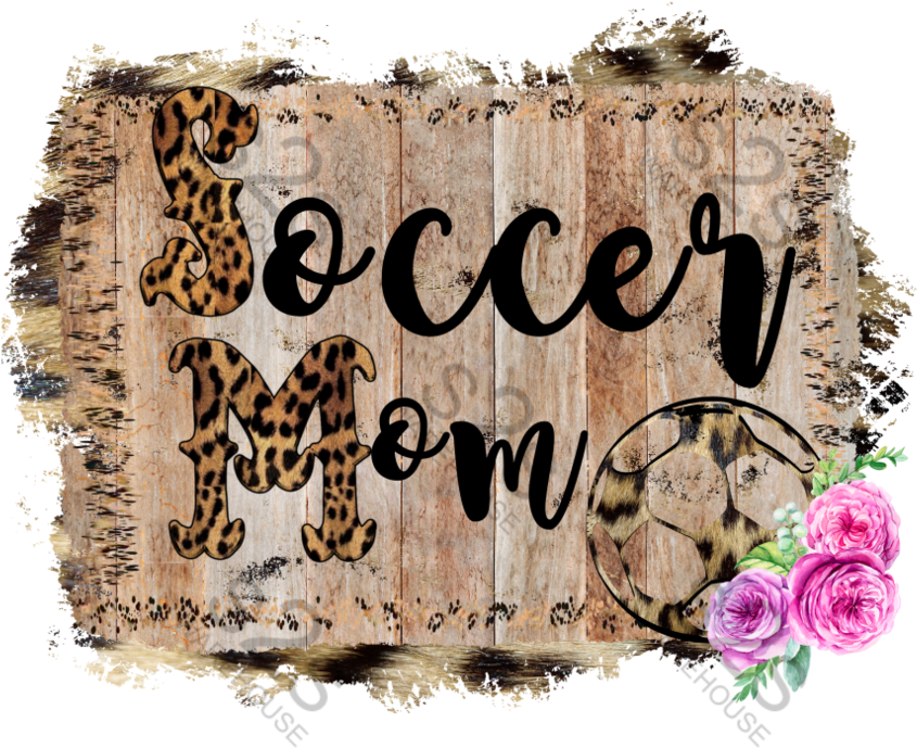 Soccer Mom Leopard - Football (1024x1023), Png Download