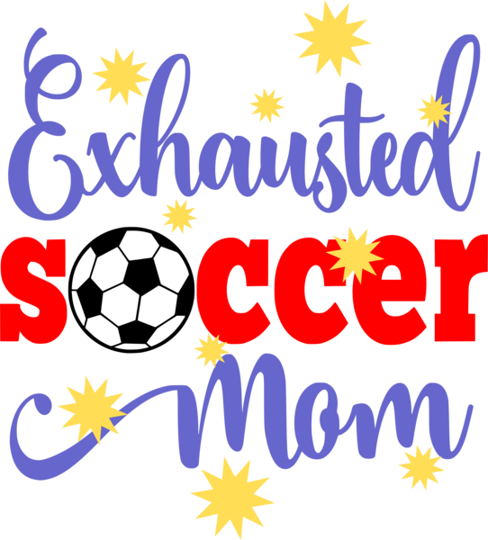 Exhausted Soccer Mom - Soccer Ball (542x600), Png Download