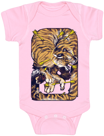 Saint Sebastian Tiger Baby Onesy - Saint Sebastian Tiger Tote Bag Tote Bag: Funny Tote (484x484), Png Download