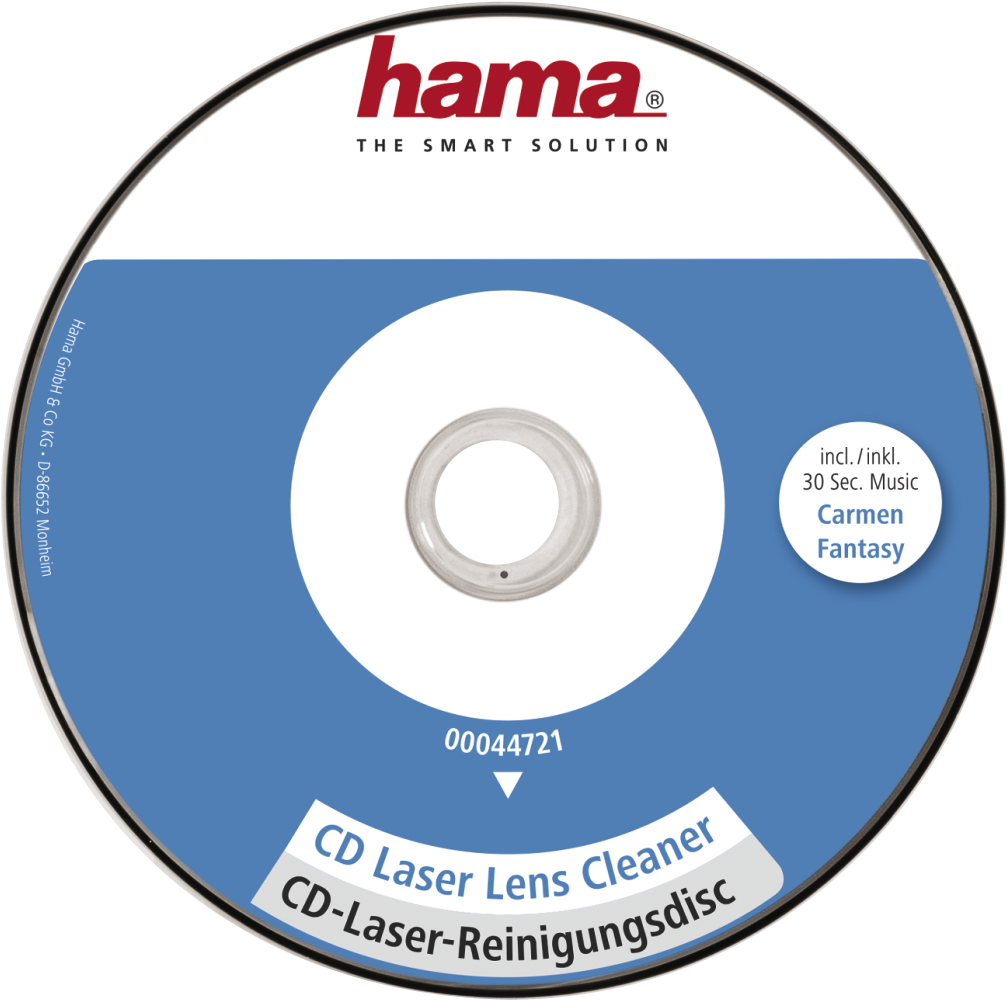 Cd Laser Lens Cleaner - Hama (1100x1100), Png Download