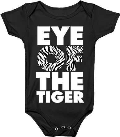Eye Of The Tiger Baby Onesy - Gothic Baby Onesie (484x484), Png Download