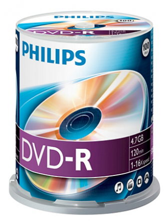 16x Philips Dvd-r - Philips Dm4s6b00f Storage Media - Dvd-r - 16x 4.7 Gb (504x504), Png Download