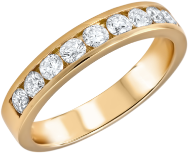 14k Yellow Gold Ring - Wedding Ring (500x500), Png Download