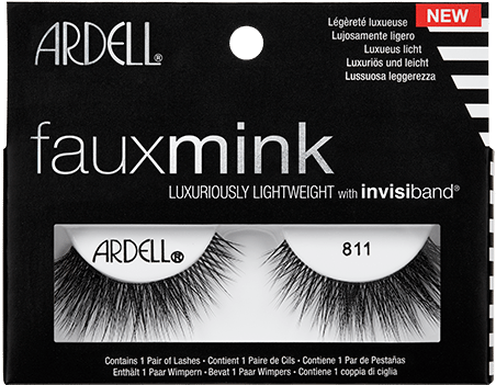 Trim Your Lashes If The Strip Is Too Long - Ardell Lashes Faux Mink (468x400), Png Download