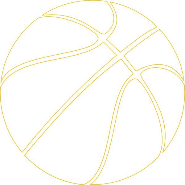 Basketball Outline - Transparent Background Basketball Ball (600x599), Png Download