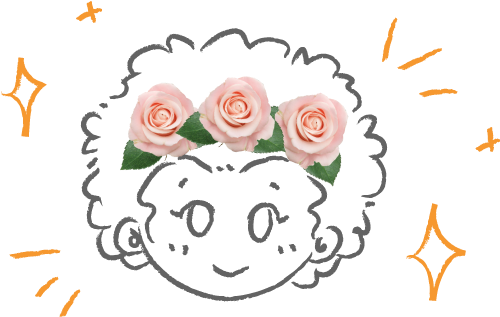 Floral Headband - Garden Roses (600x400), Png Download