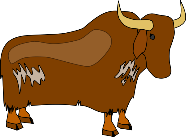 Longhorn Cattle Clipart Svg - Clip Art (600x444), Png Download
