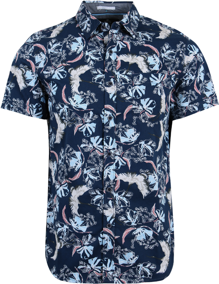 Ornamental Crane Shirt - Polo Shirt (800x975), Png Download