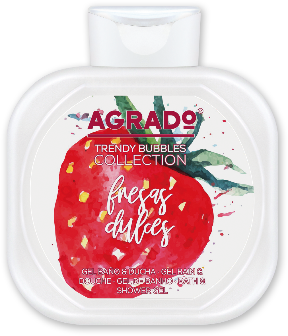 Gel Baño Y Ducha Fresas Dulces Trendy Bubbles - Shower Gel (1750x2308), Png Download