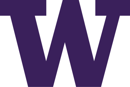 Football And Basketball - Washington Huskies Logo Png (450x303), Png Download