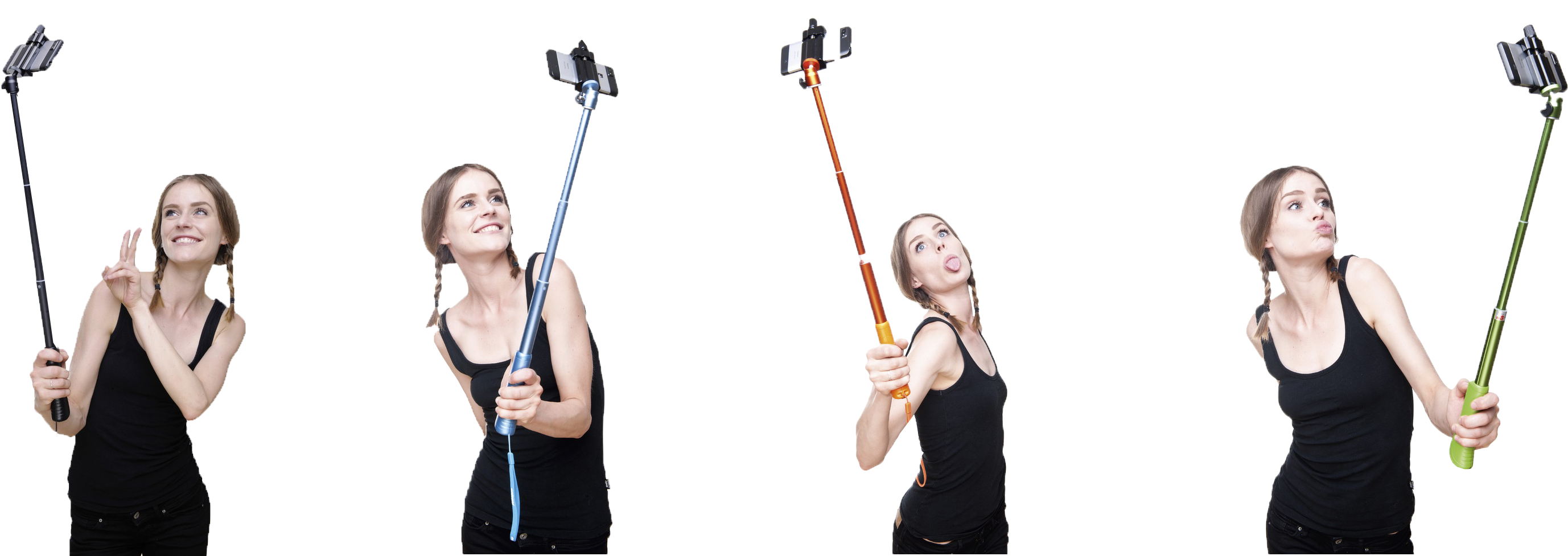 Selfie Stick Model (3248x1056), Png Download
