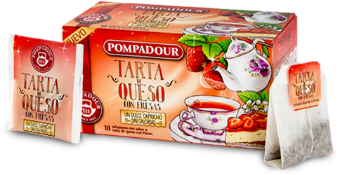 Tarta De Queso Con Fresas - Infusión Con Sabor A Tarta De Queso (500x290), Png Download