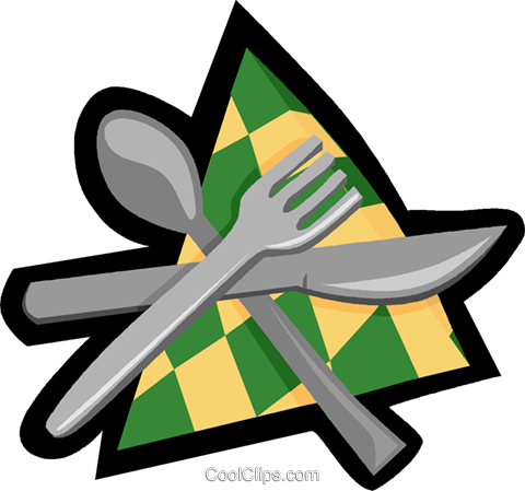 Knife Spoon Fork, Napkin Royalty Free Vector Clip Art - Cost (480x449), Png Download