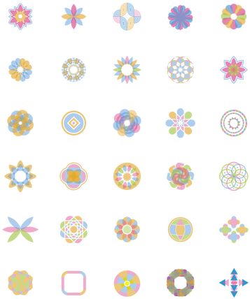 Collection Of Geometric Designs - Line (424x600), Png Download