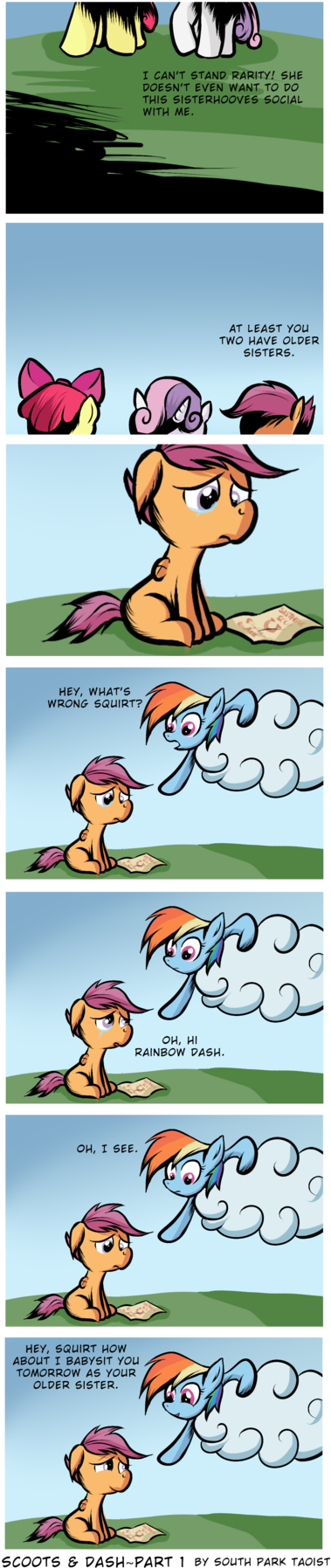 Apple Bloom, Artist - Cartoon (400x1818), Png Download