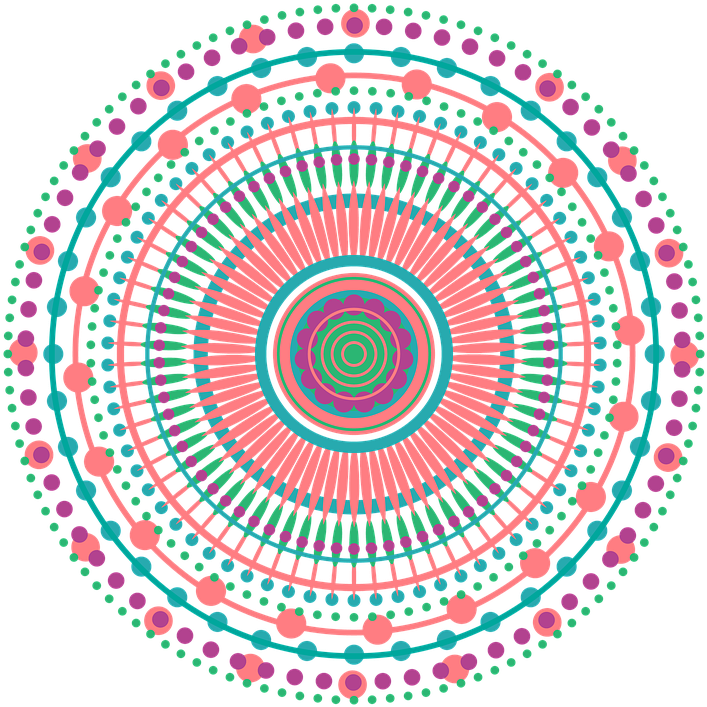 Com/en/mandala Design Geometric Pattern 1875410/ - Mandalas Png De Colores (720x720), Png Download