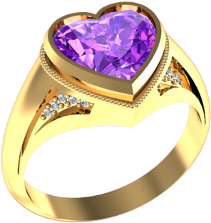 Anillo Corazon - Anillos En Formato Png (640x480), Png Download