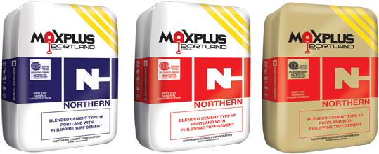 3 Yellow Stripes At The Upper Right Corner Of The Bag - Maxplus Cement (550x370), Png Download