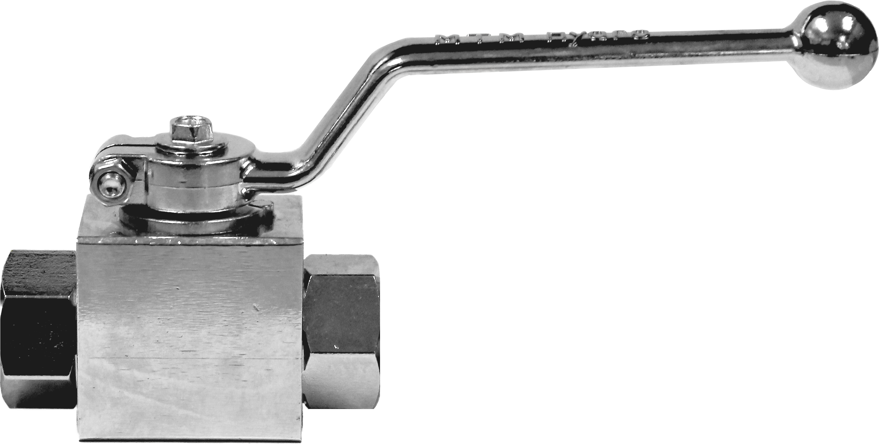 Mtm Hydro 7,000 Psi Plated Steel Ball Valve - Ball Valve (3960x1656), Png Download