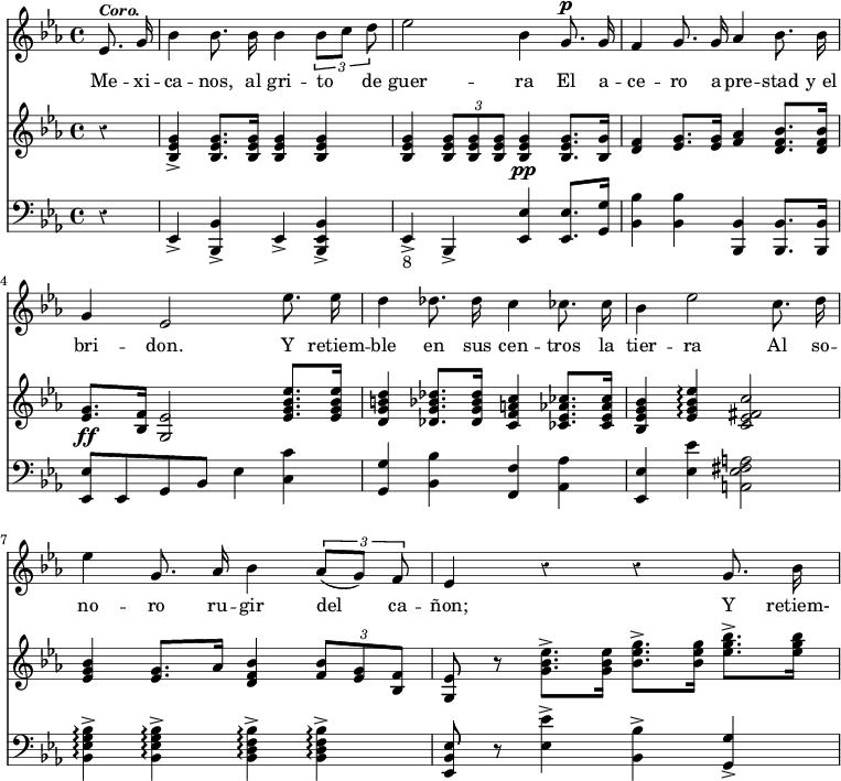 { \time 4/4 \key Ees \major \override Score - Tell Out My Soul Music Pdf (763x709), Png Download