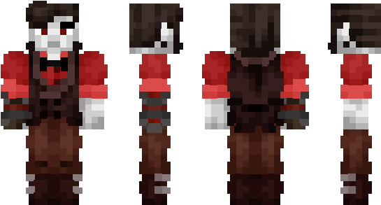 Minecraft Skin Bloody Rose2 - Minecraft (600x348), Png Download