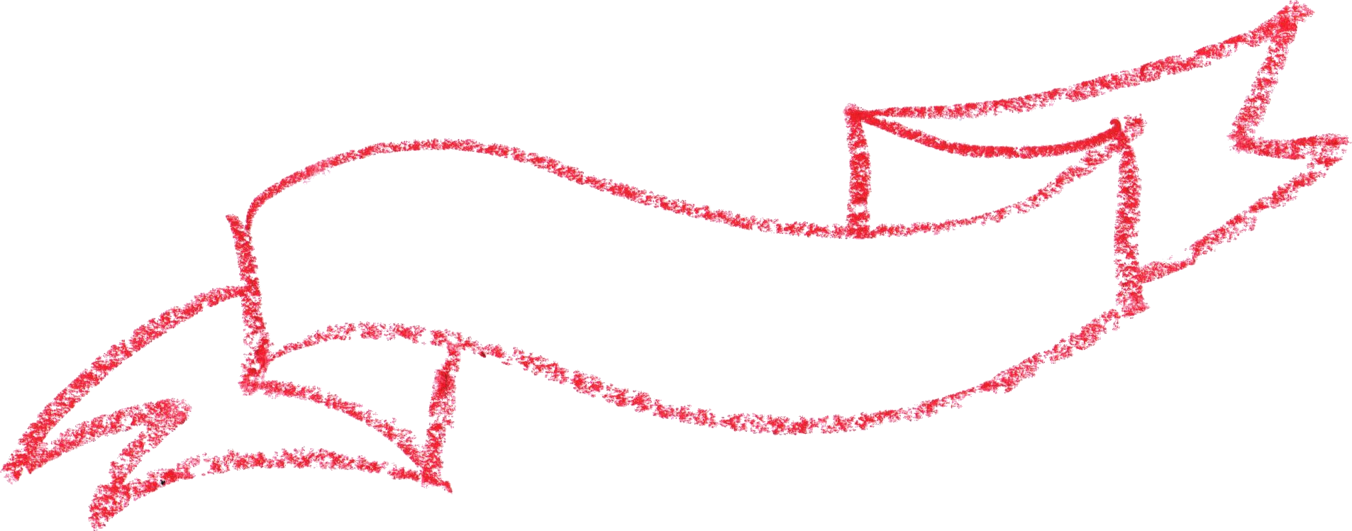 10 Crayon Banner Ribbon - Plot (1906x749), Png Download