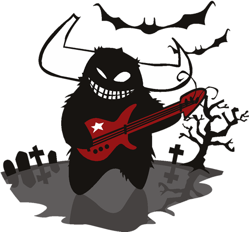 Halloween Music Png (531x478), Png Download