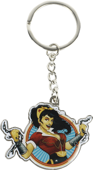 Keyring Transparent Background - Dc Bombshells Wonder Woman Qmx 18x24 Art Print (600x600), Png Download
