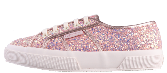 Superga 2750 Chunky Glitter - Slip-on Shoe (600x272), Png Download