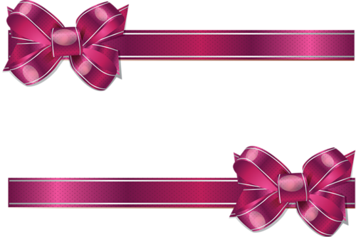 Bow Clipart, Pink Wallpaper, Views Album, Stationary, - Clip Art (500x333), Png Download