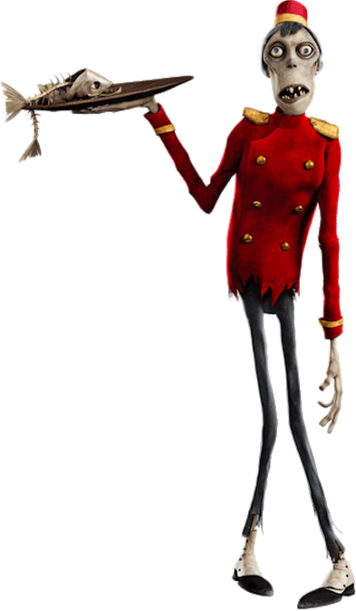Left Handed Zombie - Banner Hotel Transylvania Png (393x675), Png Download