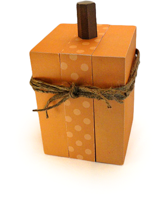 Pumpkin Block 3d Box Decor Construction Tutorial - Pumpkin Boxes (550x704), Png Download