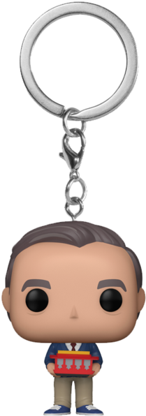 Mister Rogers Pocket Pop Keychain - Mr Rogers Pop Figure (857x1024), Png Download