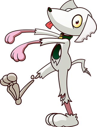 Zombie Dog The Walker Family - Cartoon (323x420), Png Download