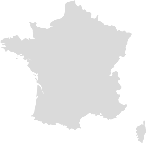 Coloredarea - Regions Of France Map In English (750x500), Png Download