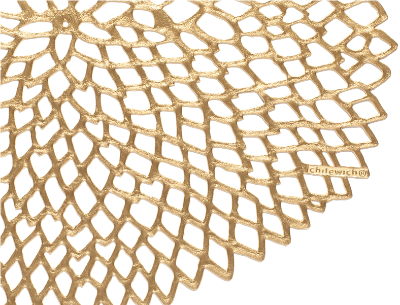 Coasters In Brass Dahlia - Chilewich Dahlia Placemat, Grey (800x600), Png Download