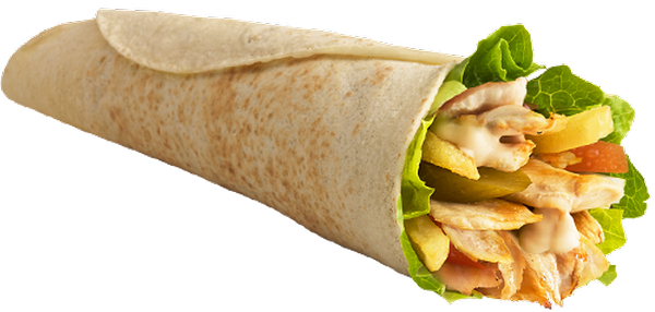 Shawarma Sandwich Png (600x286), Png Download