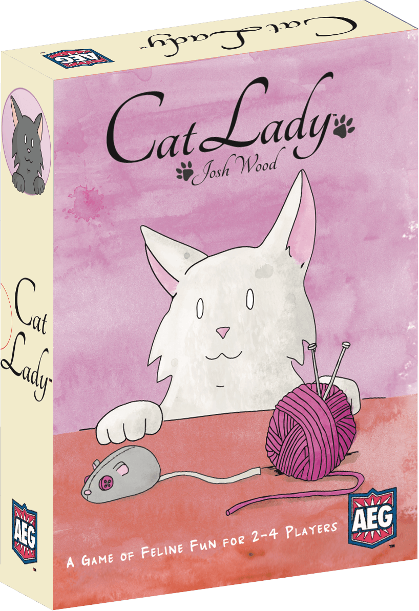 Cat Lady 3d Box - Cat Lady Card Game (818x1193), Png Download