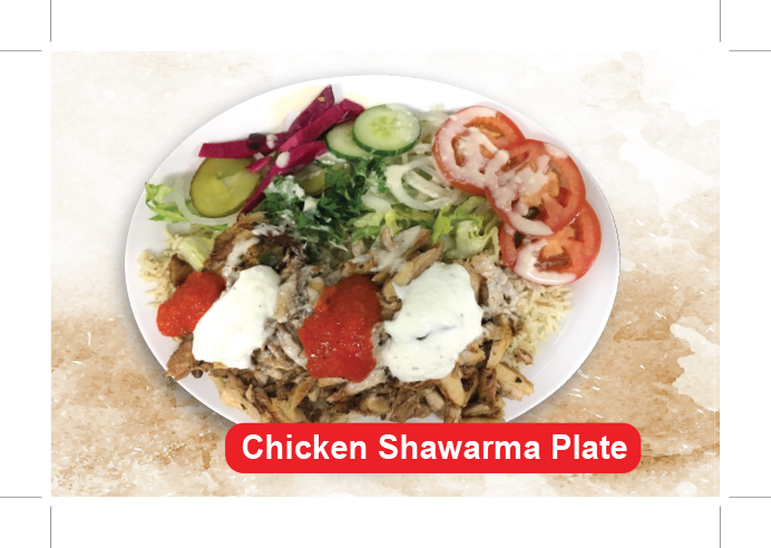Chicken Shawarma Plate - Taco (692x492), Png Download