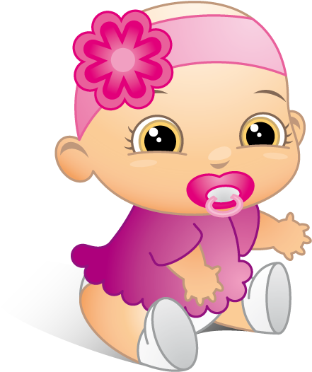 0 Regalos Para Mamás Y Bebés - Bebe Niña Dibujo (620x666), Png Download