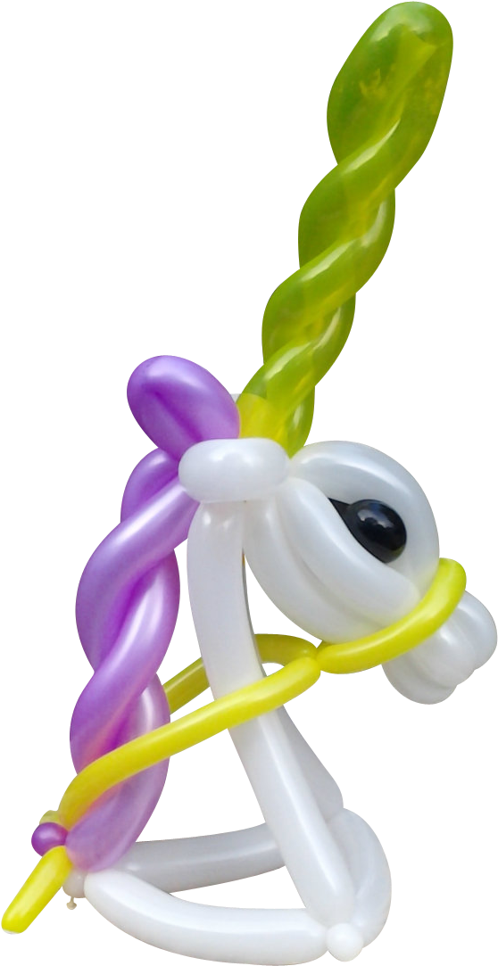 Unicorn Balloon Hat Ballon Animals, Animal Balloons, - Unicorn Balloon Hat (1100x1467), Png Download