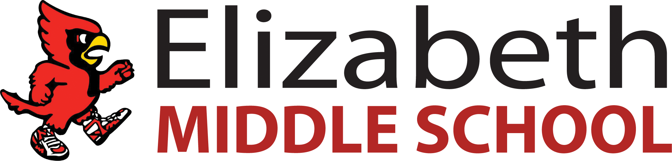 Elizabeth Middle School Logo (2217x531), Png Download