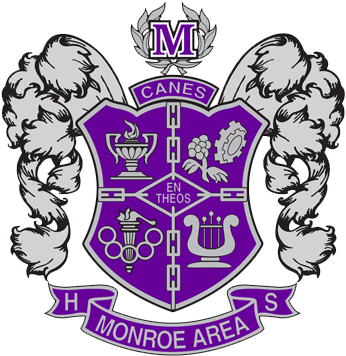 Logo - Monroe Area High School Logo (385x375), Png Download