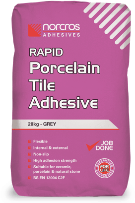Rapid Porcelain Floor Adhesive - Norcros Adhesives Rapid Porcelain Grey (400x425), Png Download