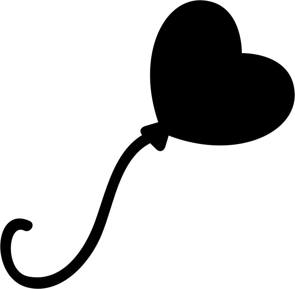Heart Balloon Comments - Heart Balloon Svg (982x962), Png Download