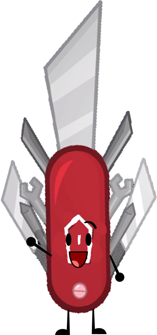 Swiss Army Knife With Knifes And Stuff - Knife (838x1236), Png Download