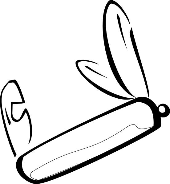 Swiss Army Knife Svg Clip Arts 552 X 597 Px (552x597), Png Download