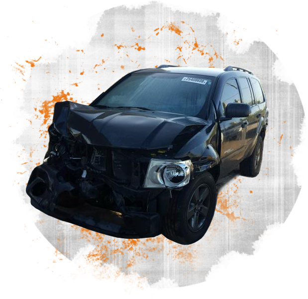 Get Cash Instantly For Wrecked Car - Dodge Journey (619x601), Png Download