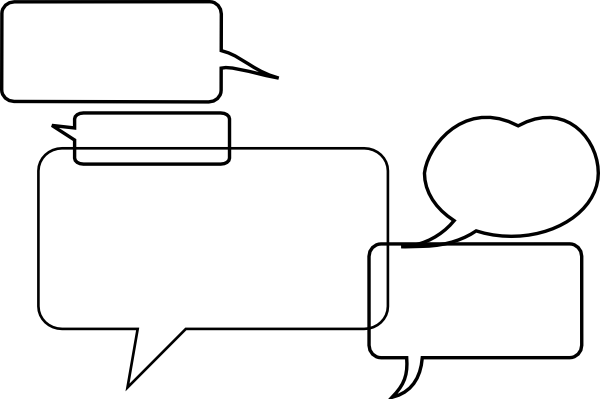 Speech Bubbles 3 Svg Clip Arts 600 X 399 Px (600x399), Png Download